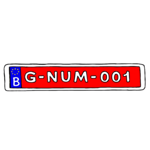 Plaque G - 52 x 11 cm