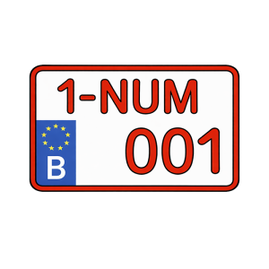 Plaque d’immatriculation – 21 x 14 cm (moto)