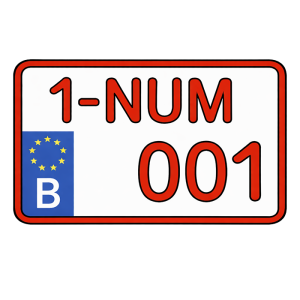 Plaque d’immatriculation – 34 x 21 cm (4x4)