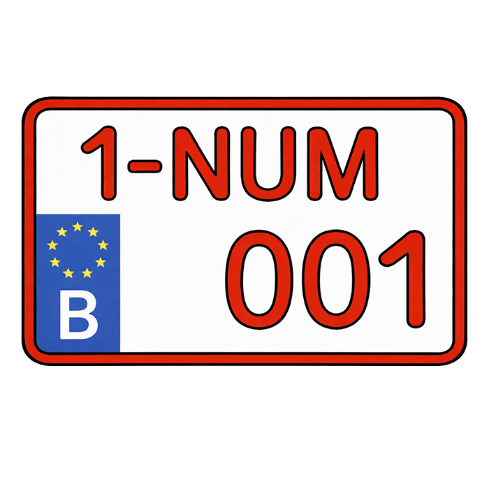 Plaque d’immatriculation – 34 x 21 cm (4x4)
